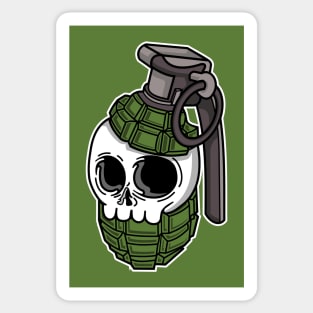 Skull Grenade Sticker